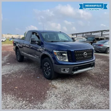 Blue 2017 Nissan Titan PRO-4X for sale in Indianapolis, IN