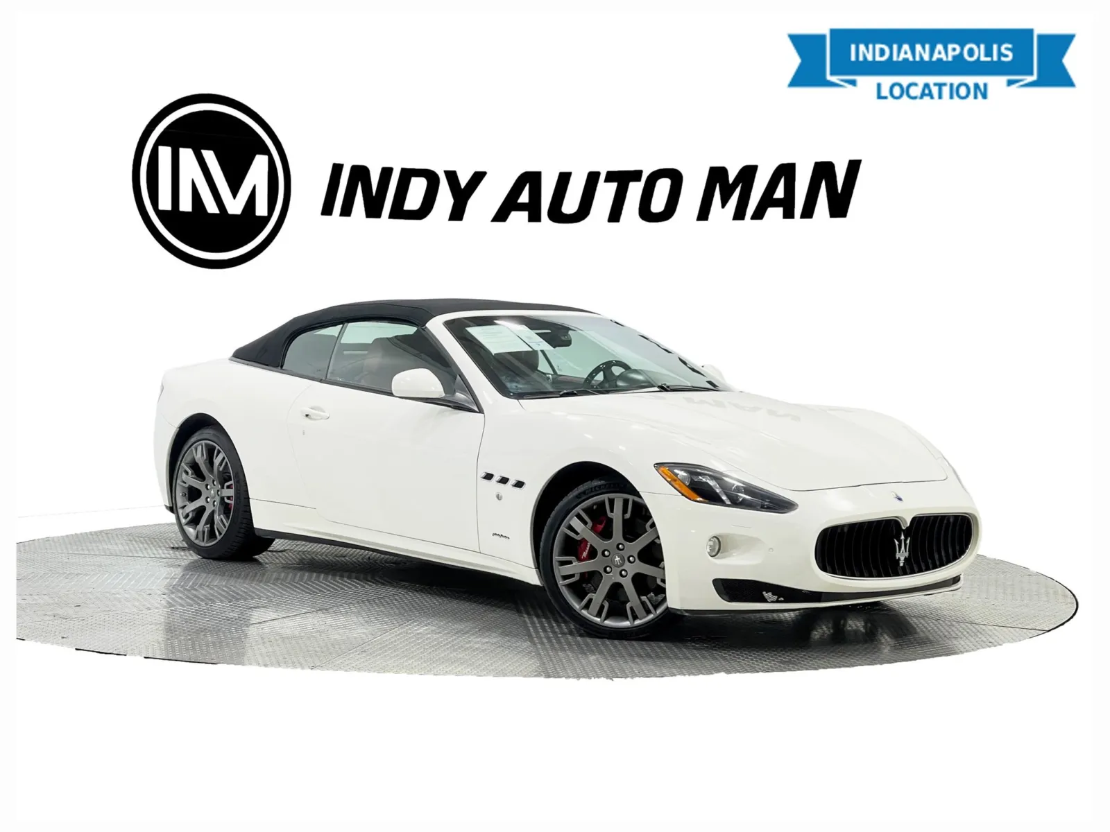 White 2017 Maserati GranTurismo Convertible 4.7L for sale in Indianapolis, IN