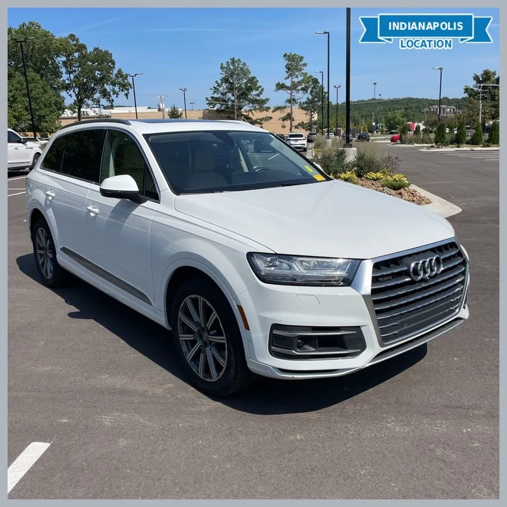 White 2019 Audi Q7 55 Premium Plus quattro for sale in Indianapolis, IN