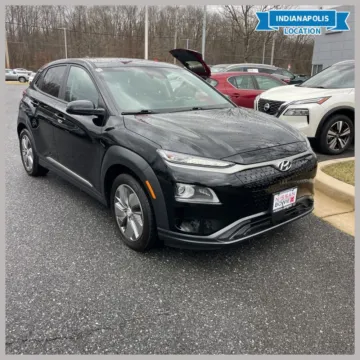 Black 2021 Hyundai Kona Electric Ultimate for sale in Indianapolis, IN
