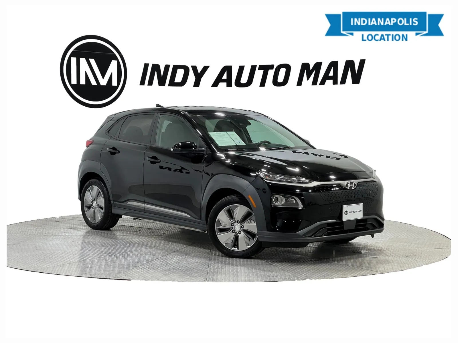 Black 2021 Hyundai Kona Electric Ultimate for sale in Indianapolis, IN