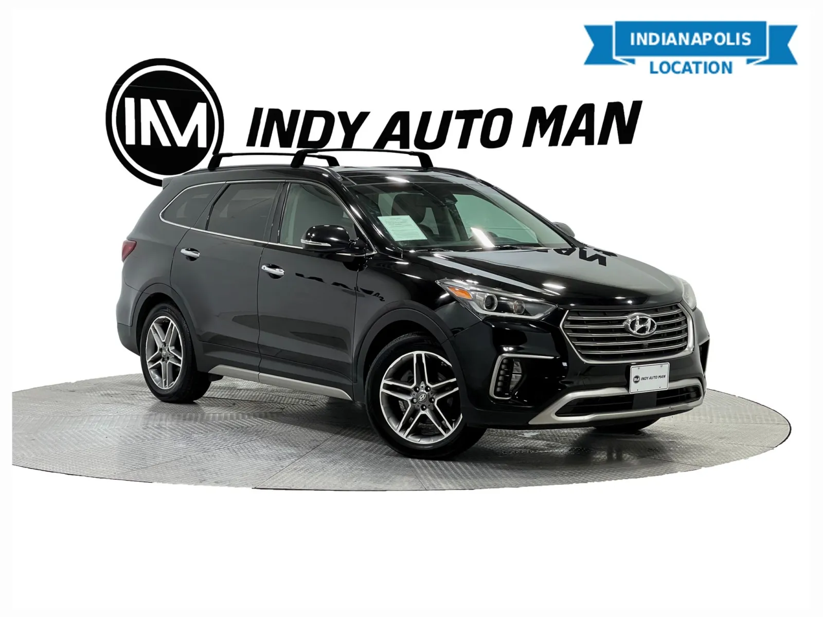 Black 2018 Hyundai Santa Fe Limited Ultimate for sale in Indianapolis, IN