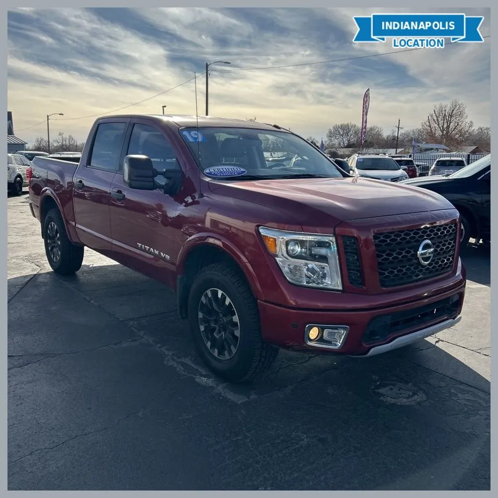 Red 2019 Nissan Titan PRO-4X for sale in Indianapolis, IN