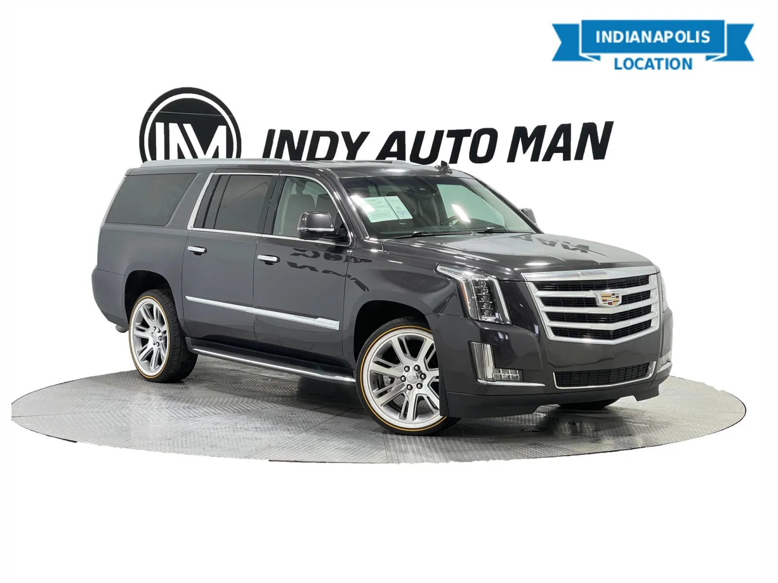 Gray 2016 Cadillac Escalade ESV Luxury for sale in Indianapolis, IN