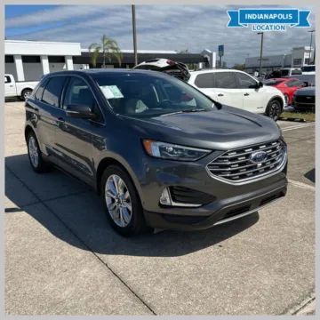 Gray 2020 Ford Edge Titanium for sale in Indianapolis, IN