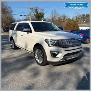 White 2019 Ford Expedition Max Platinum for sale in Indianapolis, IN