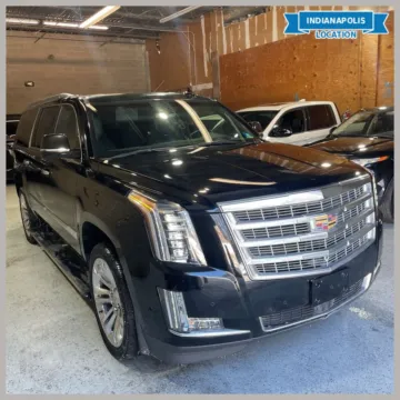 Black 2017 Cadillac Escalade ESV Platinum Edition for sale in Indianapolis, IN