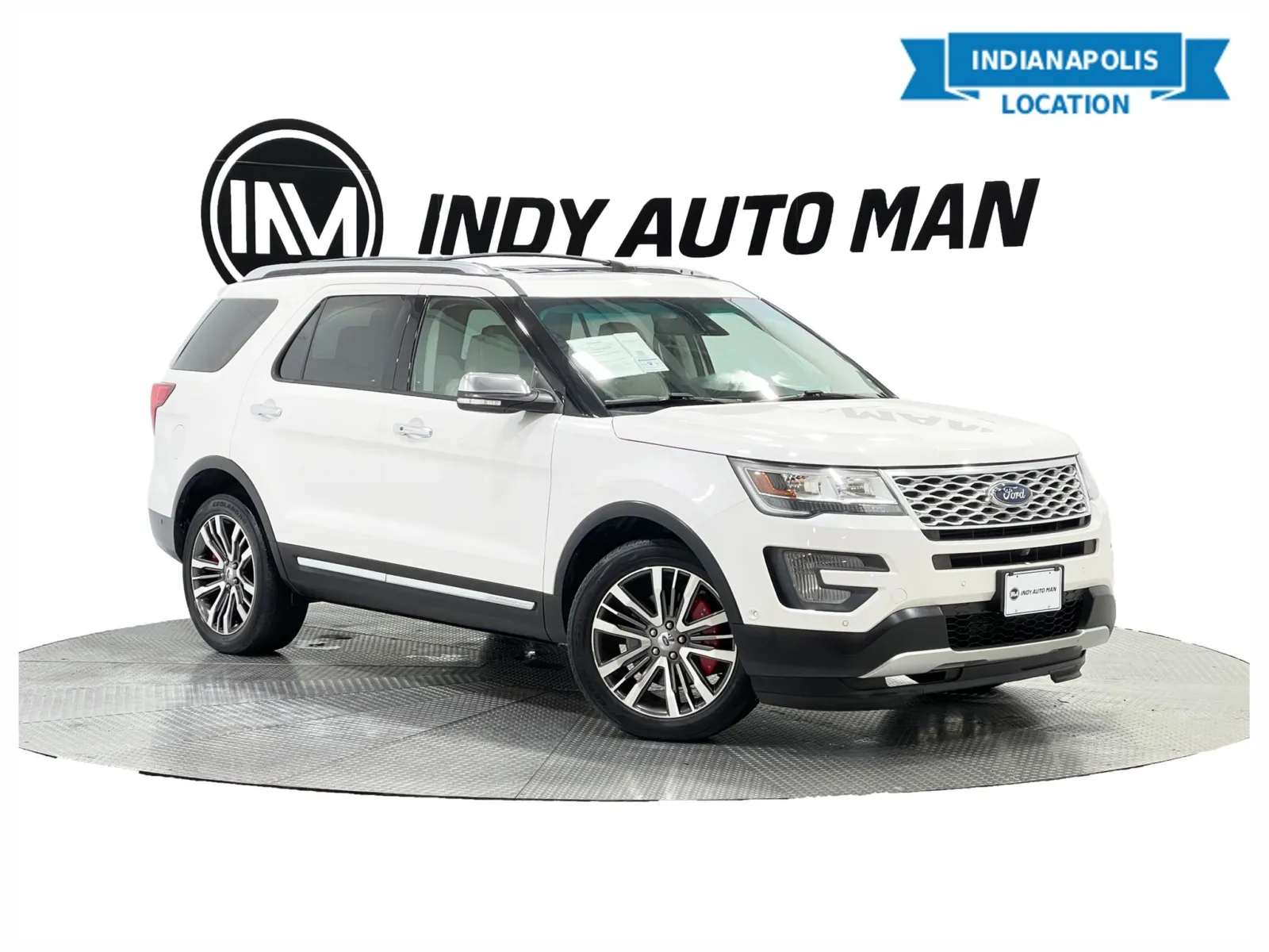White 2016 Ford Explorer Platinum for sale in Indianapolis, IN