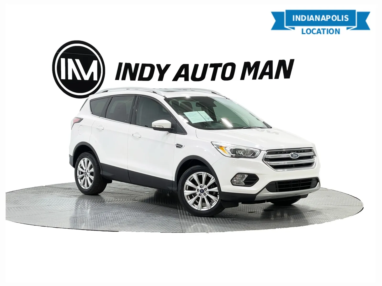 White 2017 Ford Escape Titanium for sale in Indianapolis, IN