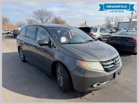 Gray 2015 Honda Odyssey Touring for sale in Indianapolis, IN