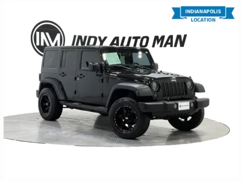 Black 2015 Jeep Wrangler Unlimited Sport for sale in Indianapolis, IN