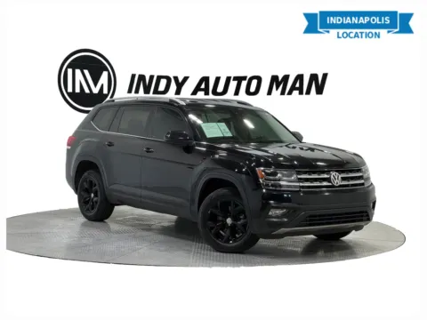 Black 2019 Volkswagen Atlas 3.6L V6 SE w/Technology for sale in Indianapolis, IN