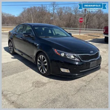 Black 2015 Kia Optima SX Turbo for sale in Indianapolis, IN
