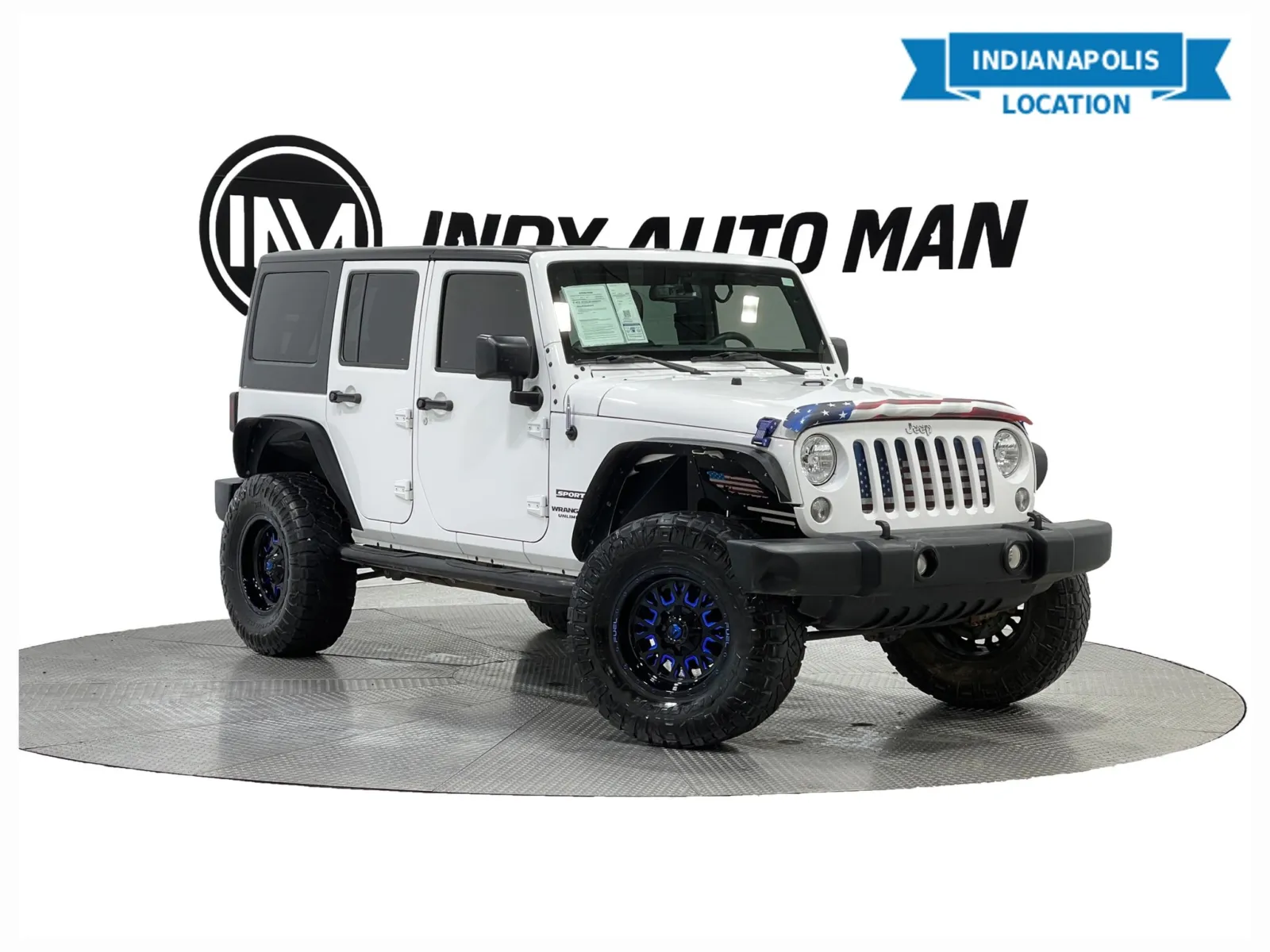 White 2017 Jeep Wrangler Unlimited Sport for sale in Indianapolis, IN