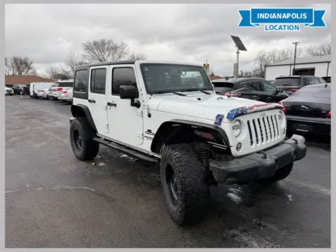 White 2017 Jeep Wrangler Unlimited Sport for sale in Indianapolis, IN