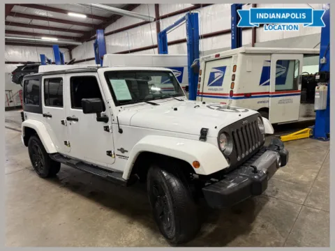 White 2014 Jeep Wrangler Unlimited Freedom Edition for sale in Indianapolis, IN