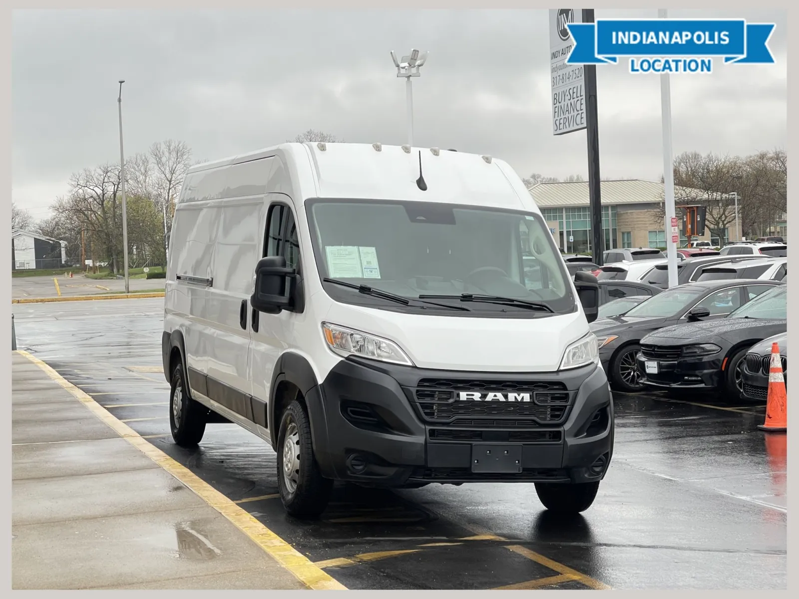 White 2023 Ram ProMaster 2500 High Roof for sale in Indianapolis, IN