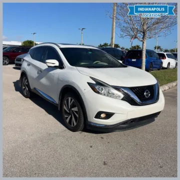 White 2017 Nissan Murano Platinum for sale in Indianapolis, IN