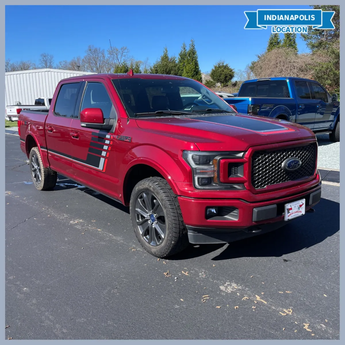 Red 2018 Ford F-150 Lariat for sale in Indianapolis, IN