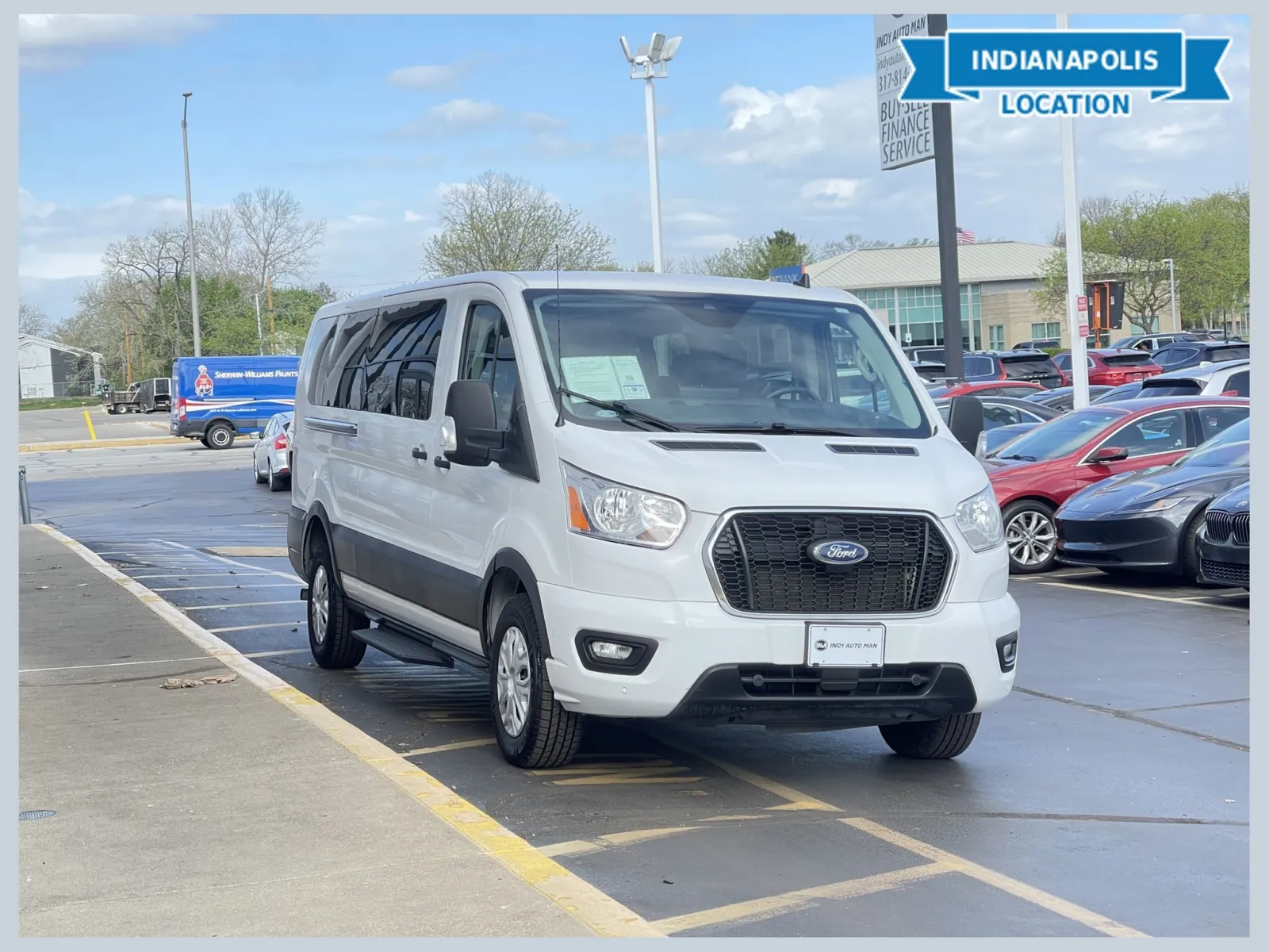White 2022 Ford Transit-350 XLT for sale in Indianapolis, IN