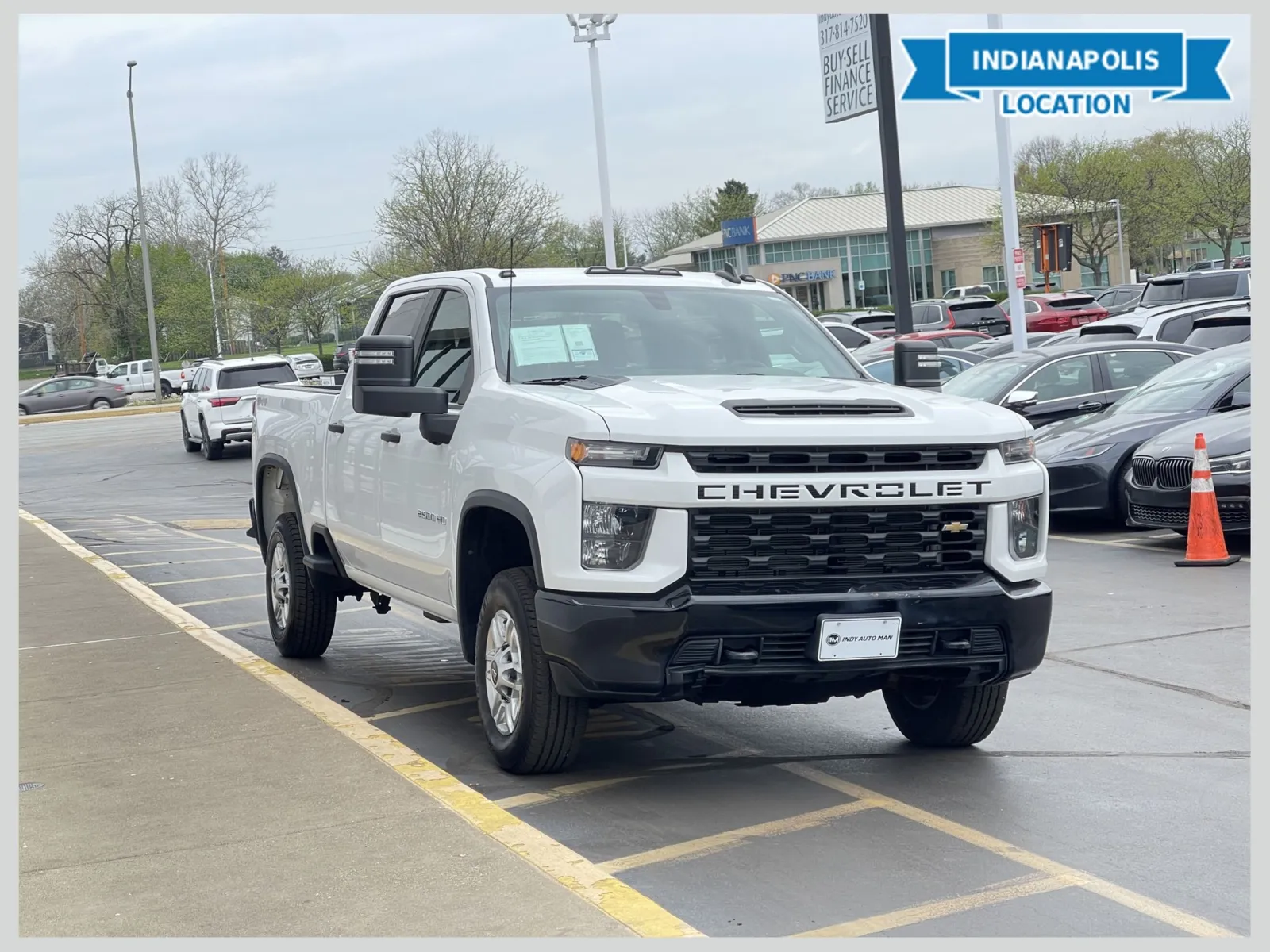 White 2021 Chevrolet Silverado 2500HD Custom for sale in Indianapolis, IN