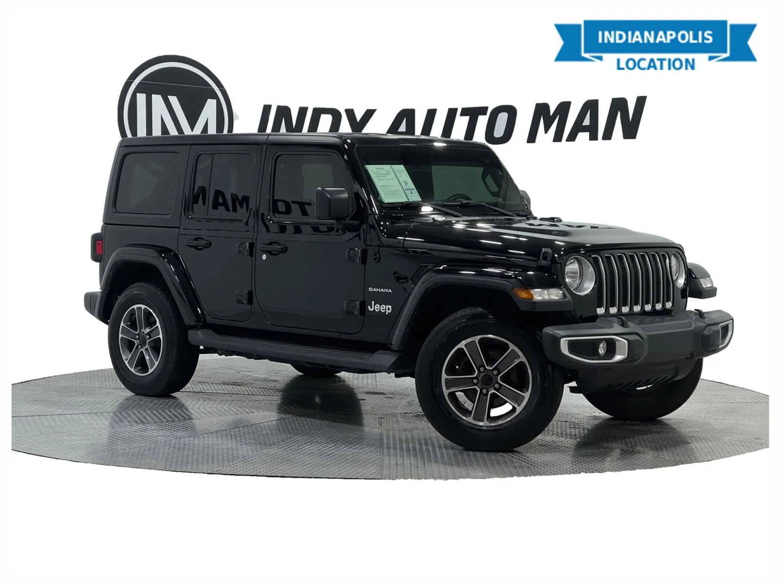 Black 2023 Jeep Wrangler Sahara for sale in Indianapolis, IN