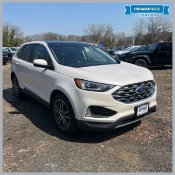 White 2019 Ford Edge Titanium for sale in Indianapolis, IN