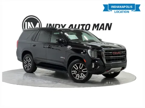 Black 2021 GMC Yukon AT4 for sale in Indianapolis, IN
