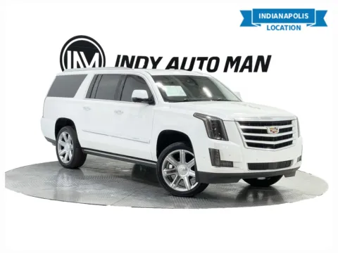 White 2018 Cadillac Escalade ESV Premium for sale in Indianapolis, IN