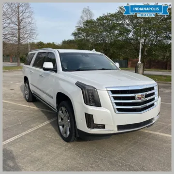 White 2018 Cadillac Escalade ESV Premium for sale in Indianapolis, IN
