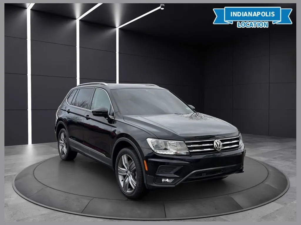 Black 2021 Volkswagen Tiguan 2.0T SEL for sale in Indianapolis, IN