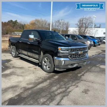 Black 2017 Chevrolet Silverado 1500 LTZ 1LZ for sale in Indianapolis, IN