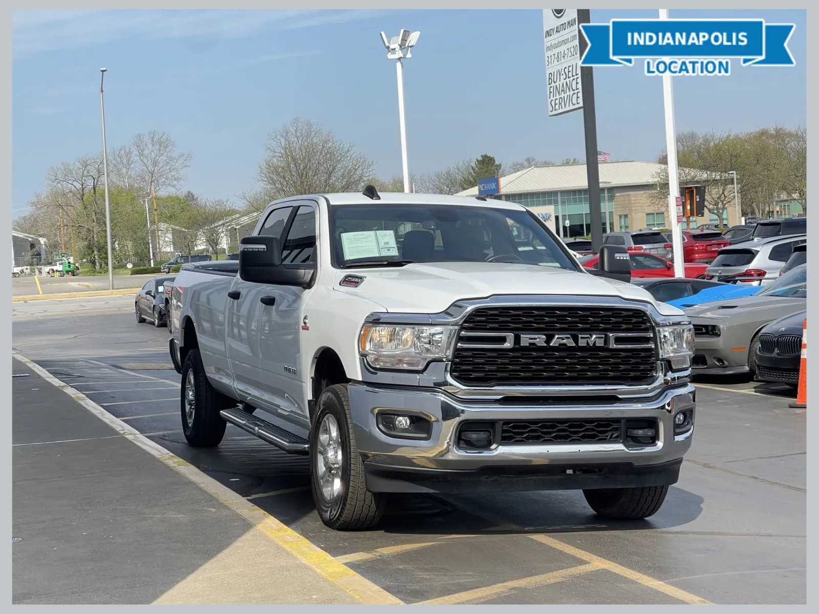 White 2023 Ram 2500 Big Horn for sale in Indianapolis, IN