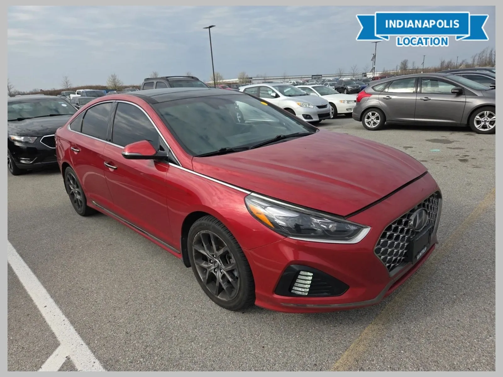 Red 2019 Hyundai Sonata Limited for sale in Indianapolis, IN