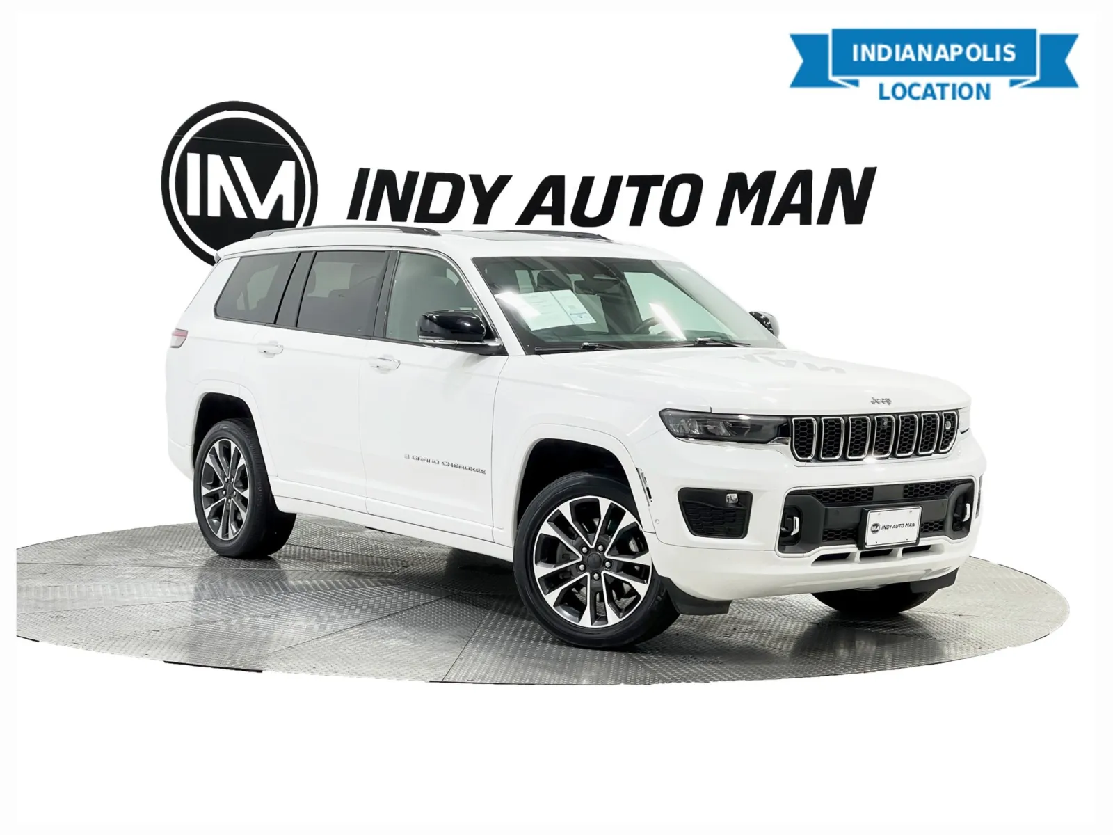 White 2021 Jeep Grand Cherokee L Overland for sale in Indianapolis, IN