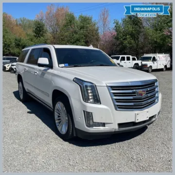 White 2018 Cadillac Escalade ESV Platinum Edition for sale in Indianapolis, IN