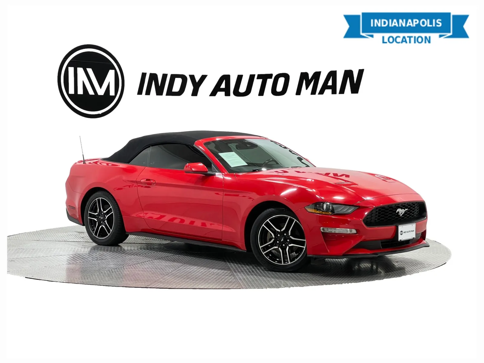 Red 2021 Ford Mustang EcoBoost Premium for sale in Indianapolis, IN