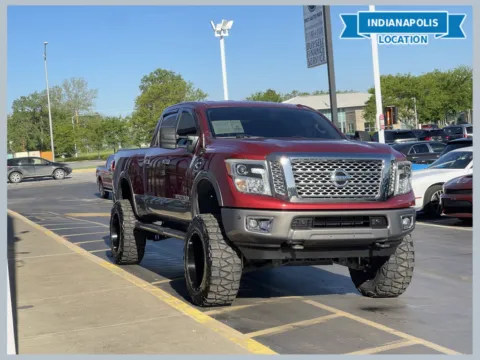 Red 2016 Nissan Titan XD Platinum Reserve for sale in Indianapolis, IN
