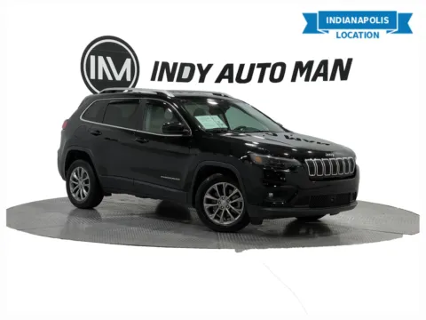 Black 2021 Jeep Cherokee Latitude Plus for sale in Indianapolis, IN