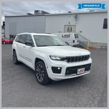 White 2021 Jeep Grand Cherokee L Overland for sale in Indianapolis, IN
