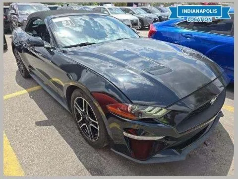 Black 2019 Ford Mustang EcoBoost Premium for sale in Indianapolis, IN