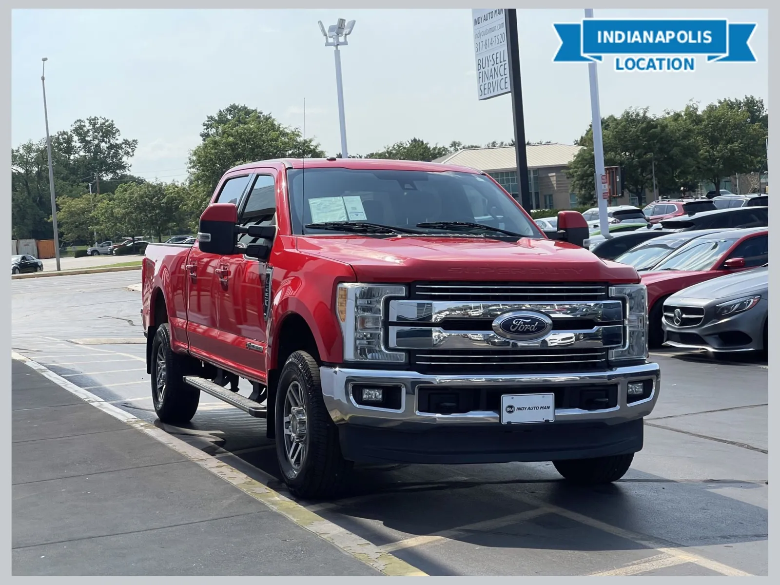 Red 2017 Ford F-250SD Lariat for sale in Indianapolis, IN