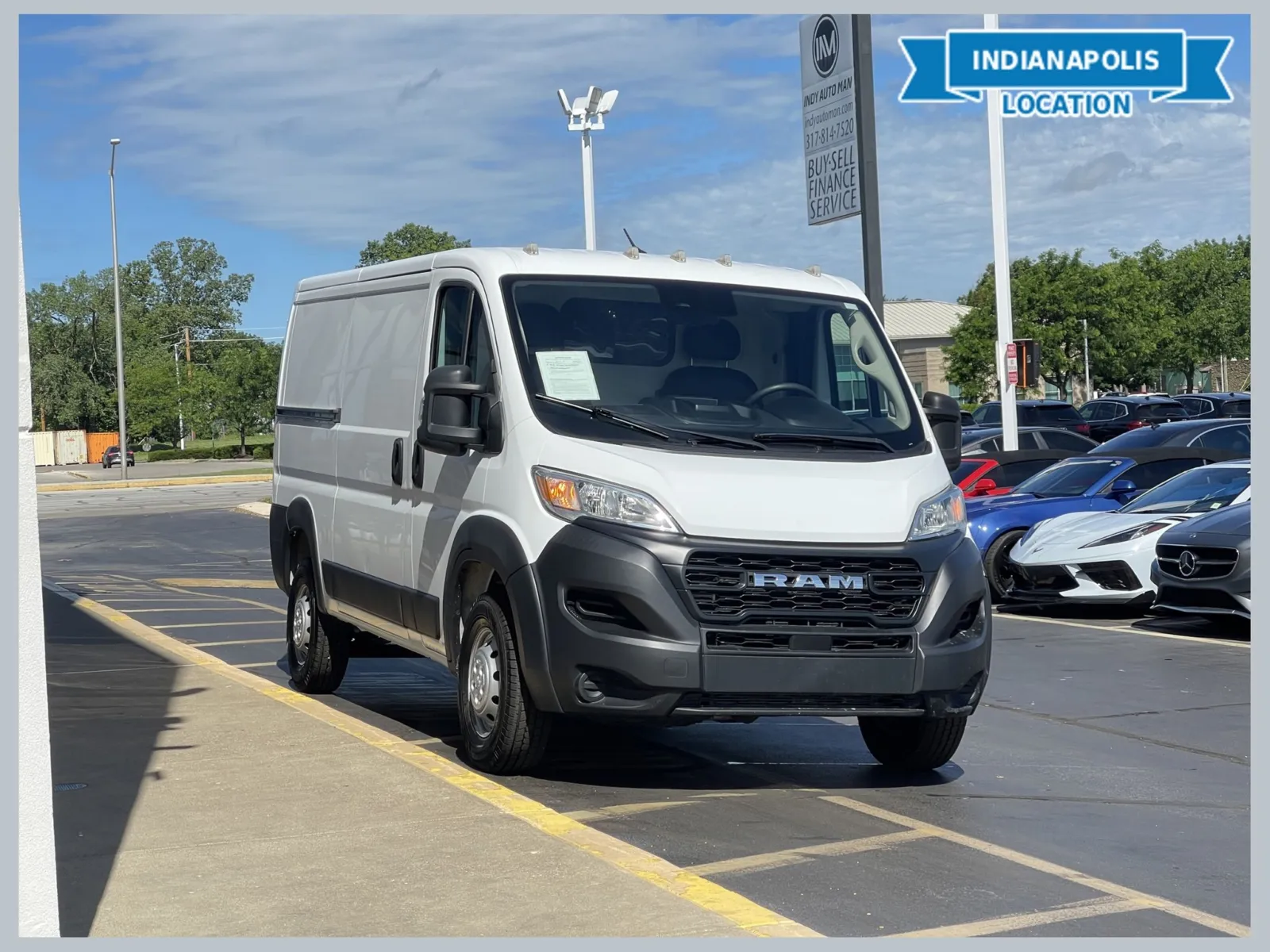 White 2023 Ram ProMaster 1500 Low Roof for sale in Indianapolis, IN