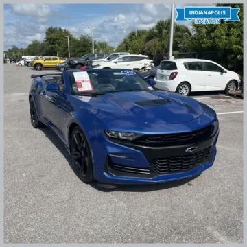 Blue 2019 Chevrolet Camaro SS 1SS for sale in Indianapolis, IN