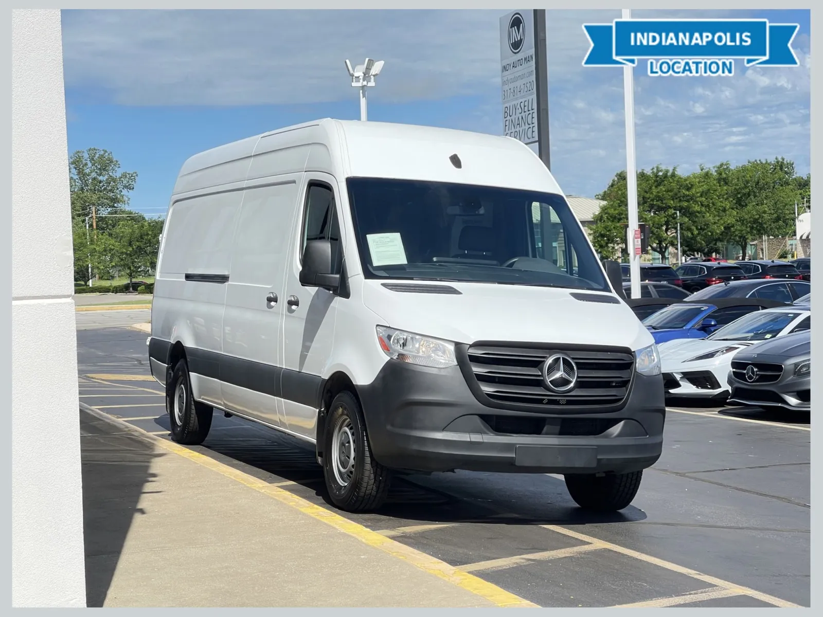 White 2023 Mercedes-Benz Sprinter 2500 Cargo 170 WB High Roof for sale in Indianapolis, IN