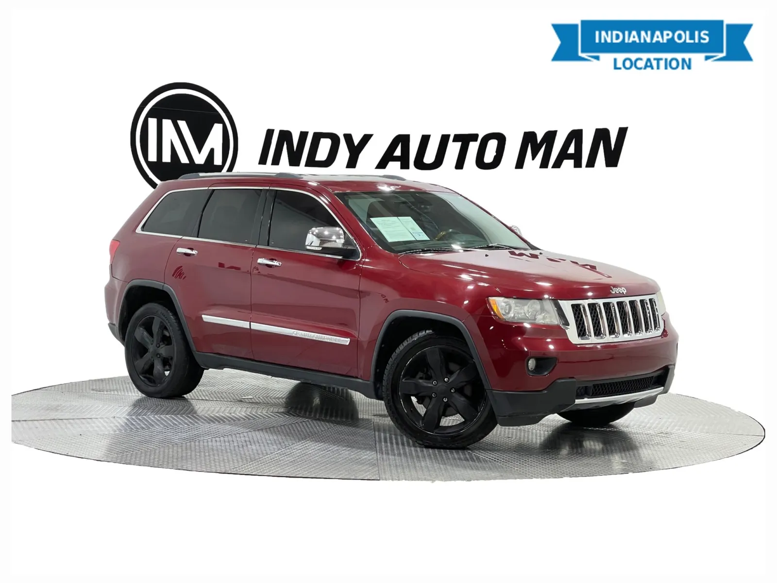 Red 2013 Jeep Grand Cherokee Overland for sale in Indianapolis, IN
