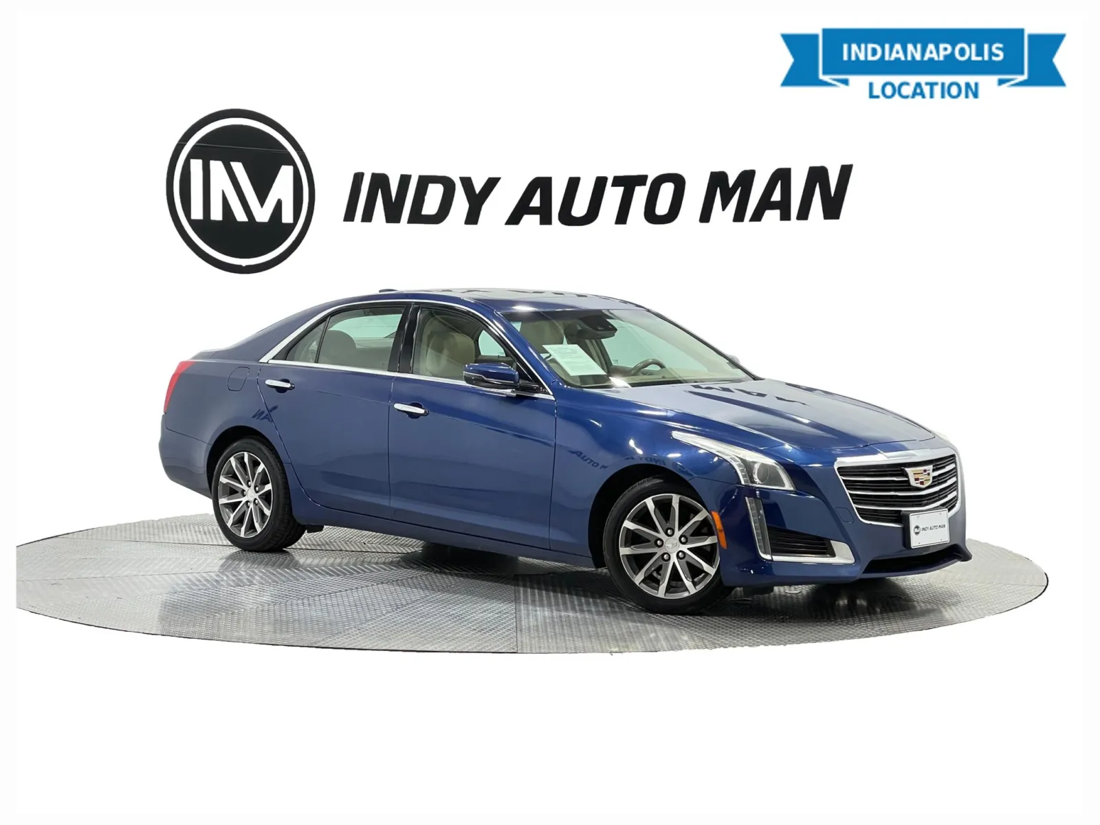 Blue 2016 Cadillac CTS 2.0L Turbo Luxury for sale in Indianapolis, IN