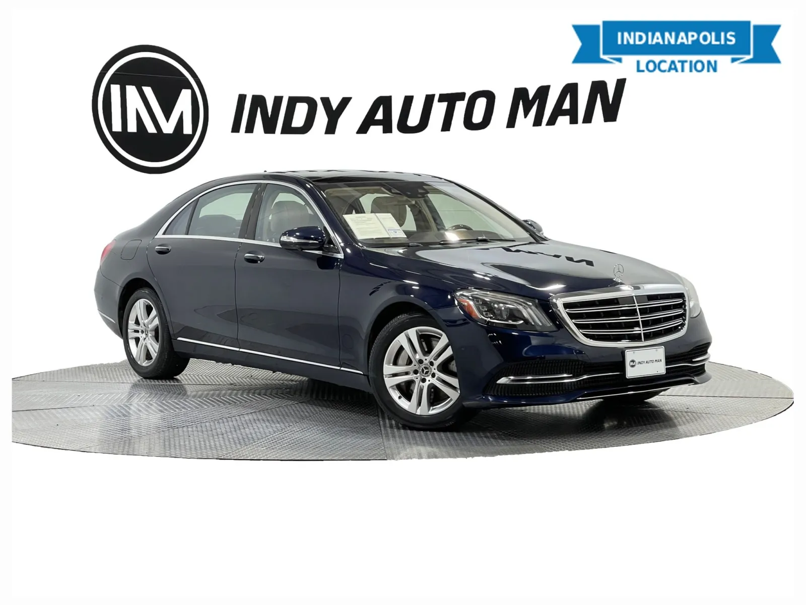 Blue 2018 Mercedes-Benz S-Class S 450 4MATIC for sale in Indianapolis, IN