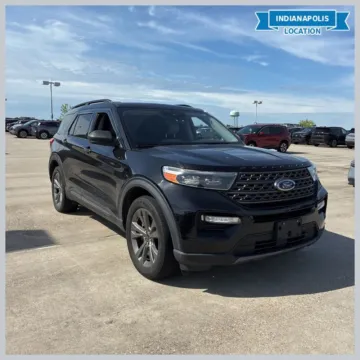 Black 2021 Ford Explorer XLT for sale in Indianapolis, IN
