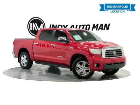 Red 2008 Toyota Tundra Limited CrewMax for sale in Indianapolis, IN